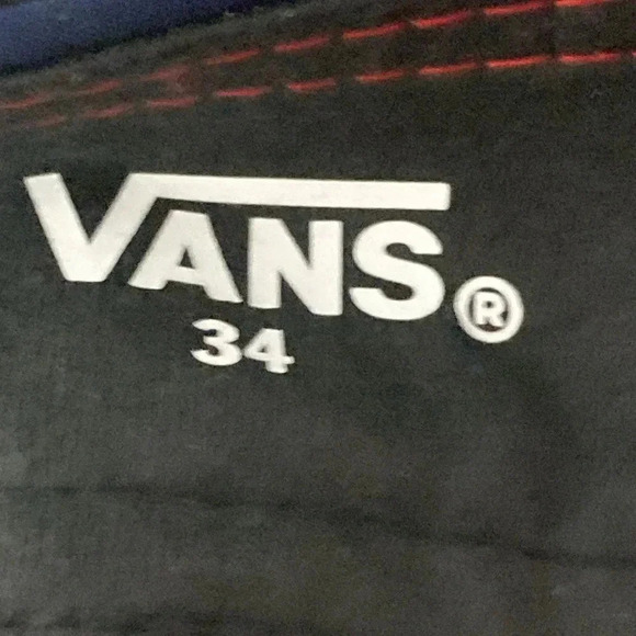 VANS MENS SIZE 34 PATRIOTIC SWIM BOARD SHOETS POCKT DRAWSTRING CLOSURE CLEAN - Picture 12 of 13